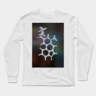 LSD drug molecule, illustration (C029/4527) Long Sleeve T-Shirt